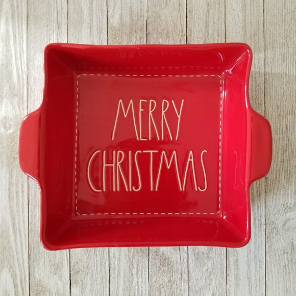 Rae Dunn Other - Rae Dunn MERRY CHRISTMAS Square Baking Dish